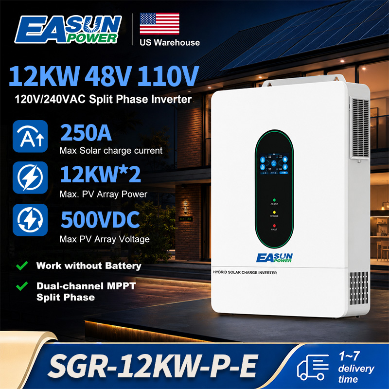 Grid Tie Inverter Limiter 2000W - อินเวอร์เตอร์แบบแยกเฟส EASUN POWER 12KW 110V อินเวอร์เตอร์พลังงานแสงอาทิตย์แบบไฮบริด